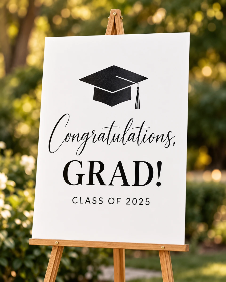Congratulations Grad class of 2025 sign